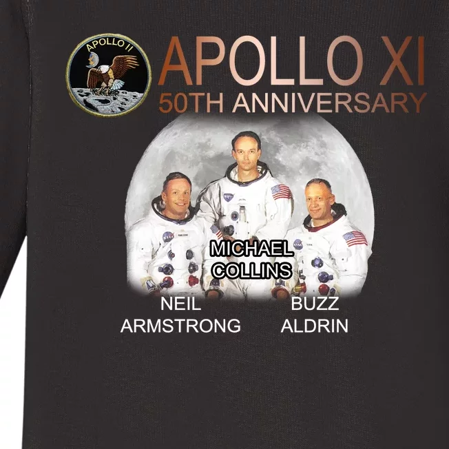 APOLLO 11 Astronauts 50th Anniversary Baby Long Sleeve Bodysuit