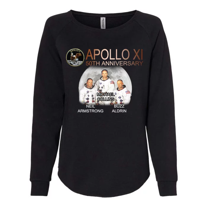 APOLLO 11 Astronauts 50th Anniversary Womens California Wash Sweatshirt