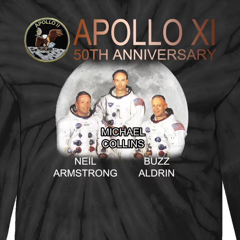 APOLLO 11 Astronauts 50th Anniversary Tie-Dye Long Sleeve Shirt