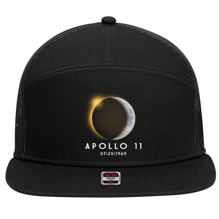 Apollo 11 Eclipse 50th Anniversary 7 Panel Mesh Trucker Snapback Hat