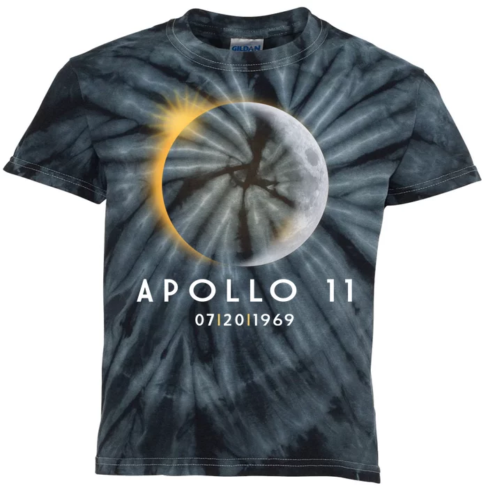 Apollo 11 Eclipse 50th Anniversary Kids Tie-Dye T-Shirt