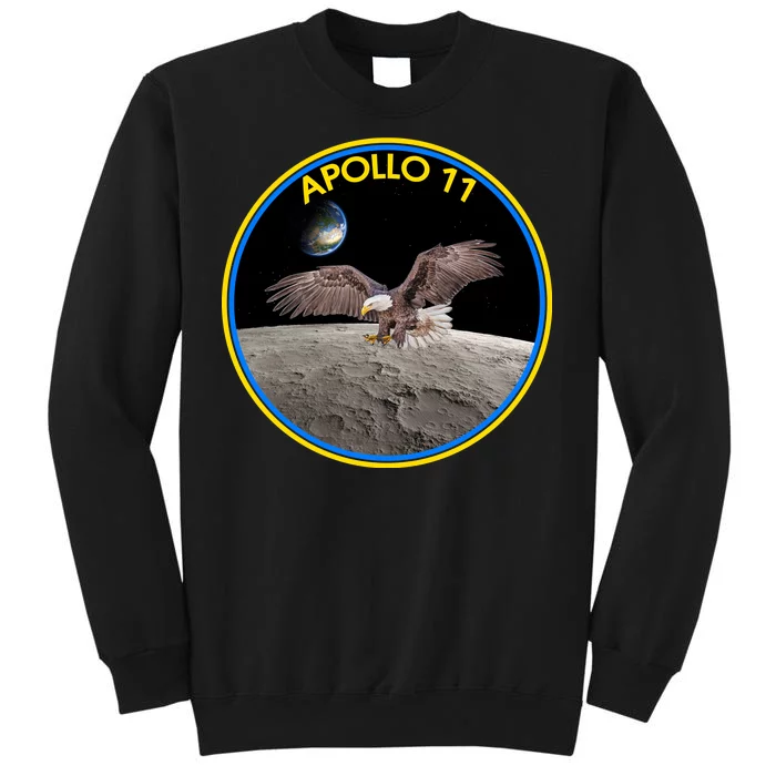 TeeShirtPalace | Apollo 11 Emblem Moon Landing Bald Eagle Sweatshirt
