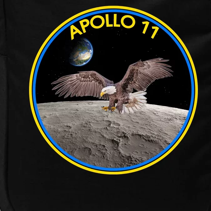 Apollo 11 Emblem Moon Landing Bald Eagle Impact Tech Backpack