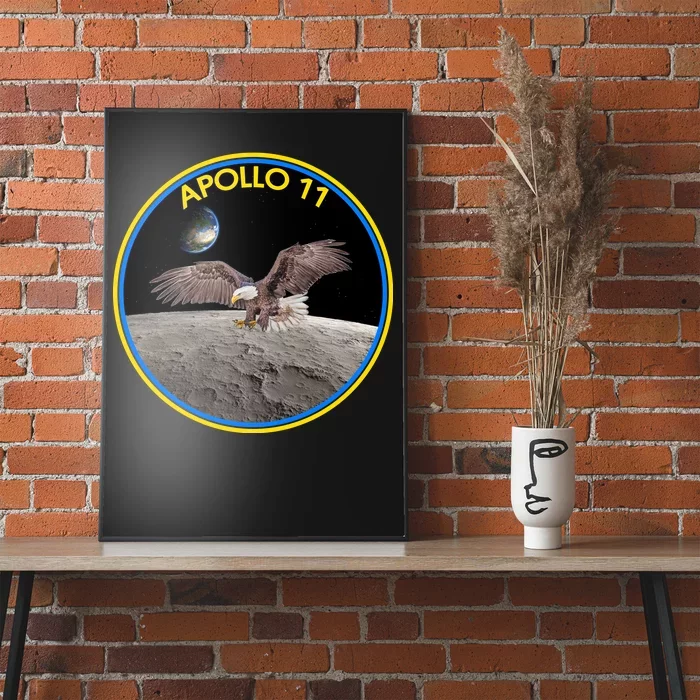 Apollo 11 Emblem Moon Landing Bald Eagle Poster