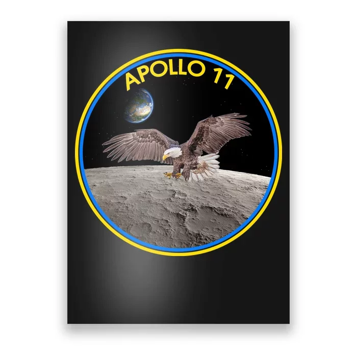 Apollo 11 Emblem Moon Landing Bald Eagle Poster