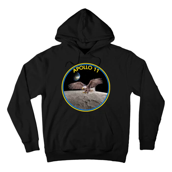 Apollo 11 Emblem Moon Landing Bald Eagle Tall Hoodie