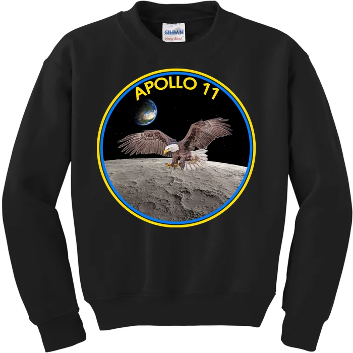 Apollo 11 Emblem Moon Landing Bald Eagle Kids Sweatshirt