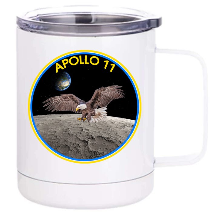 Apollo 11 Emblem Moon Landing Bald Eagle Front & Back 12oz Stainless Steel Tumbler Cup