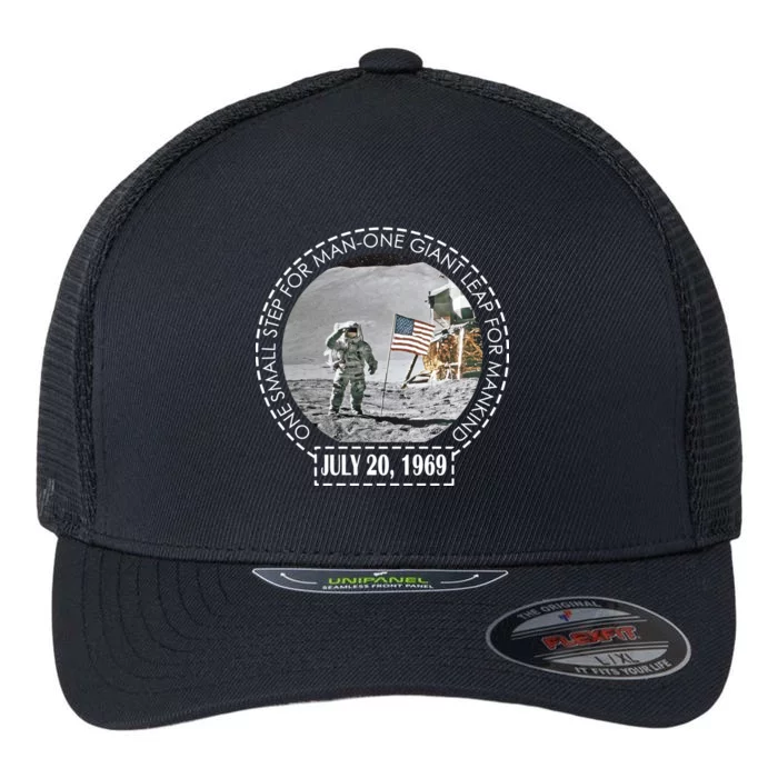 Apollo 11 Moon Landing Emblem 50th Anniversary Flexfit Unipanel Trucker Cap