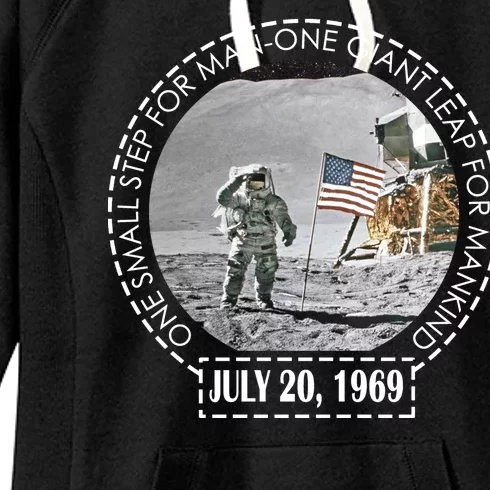 Apollo 11 Moon Landing Emblem 50th Anniversary Women's Fleece Hoodie