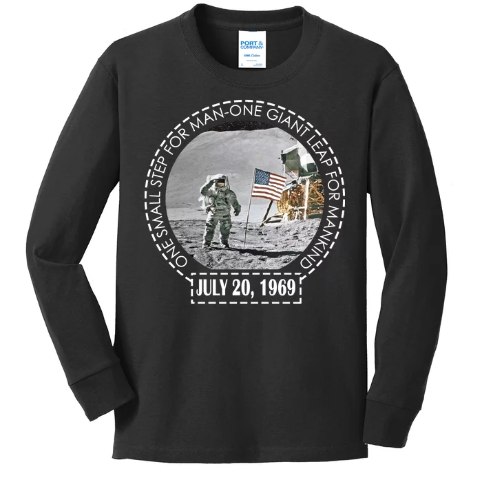 Apollo 11 Moon Landing Emblem 50th Anniversary Kids Long Sleeve Shirt