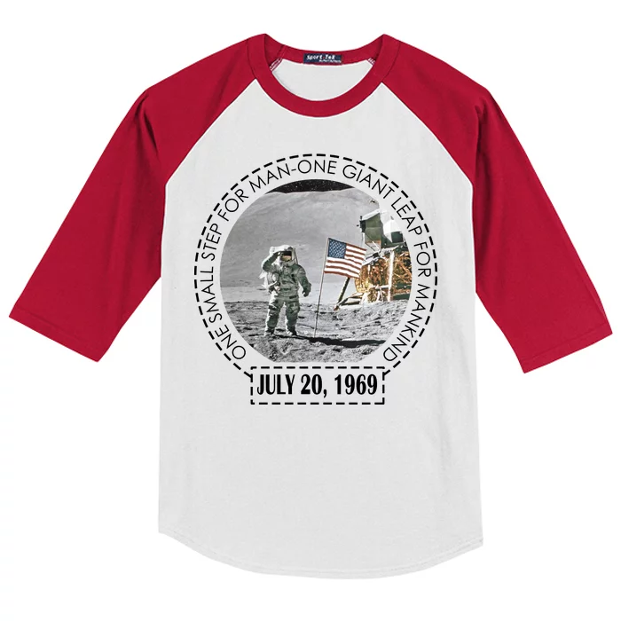 Apollo 11 Moon Landing Emblem 50th Anniversary Kids Colorblock Raglan Jersey