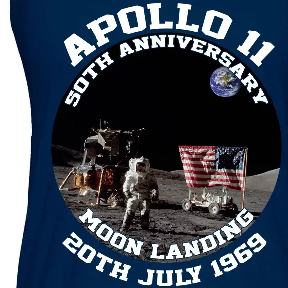 Apollo 11 Moon Landing July 20th 1969 Ladies Essential Flowy Tank