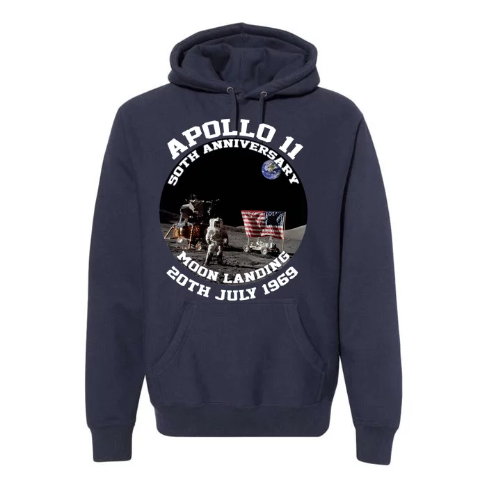 Apollo 11 Moon Landing July 20th 1969 Premium Hoodie