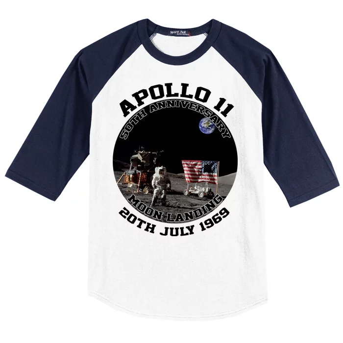 Apollo 11 Moon Landing July 20th 1969 Baseball Sleeve Shirt