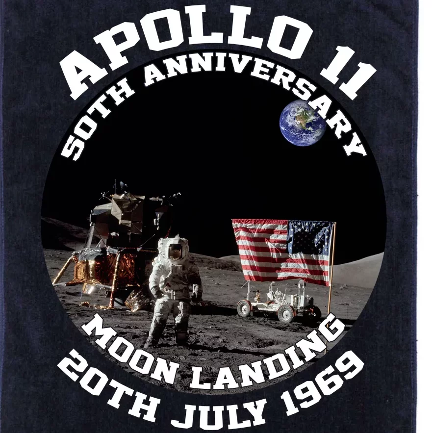 Apollo 11 Moon Landing July 20th 1969 Platinum Collection Golf Towel