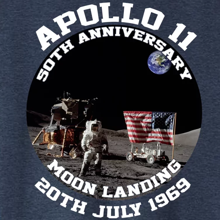 Apollo 11 Moon Landing July 20th 1969 Women's Crop Top Tee