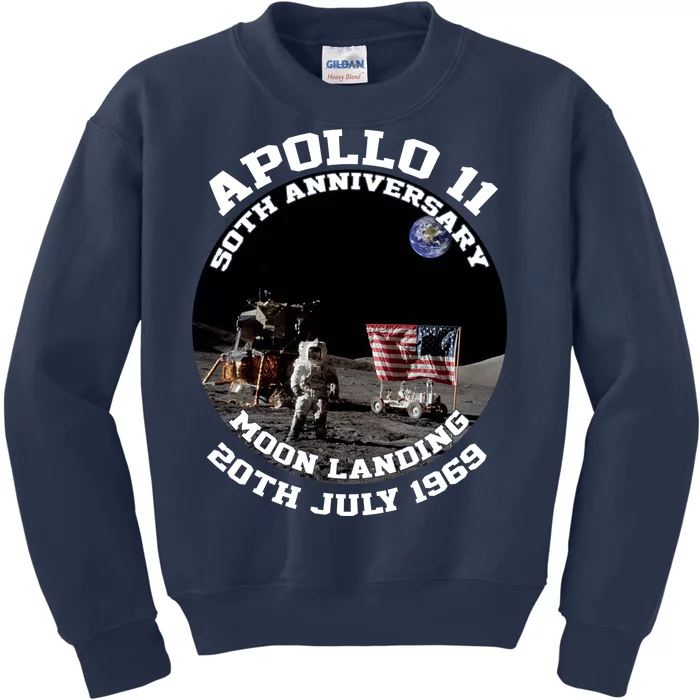 Apollo 11 Moon Landing July 20th 1969 Kids Sweatshirt