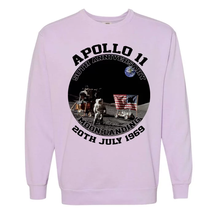 Apollo 11 Moon Landing July 20th 1969 Garment-Dyed Sweatshirt