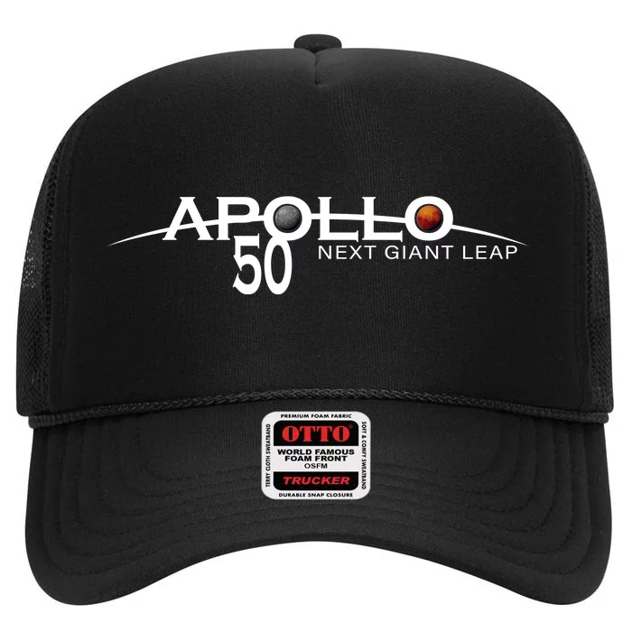 Apollo 11 Next Giant Leap 50th Anniversary High Crown Mesh Trucker Hat