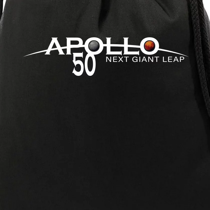 Apollo 11 Next Giant Leap 50th Anniversary Drawstring Bag