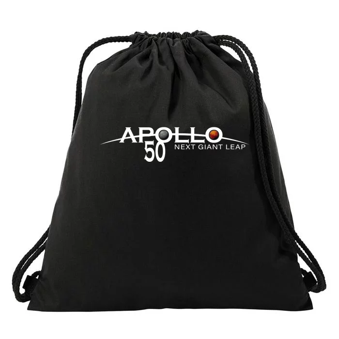 Apollo 11 Next Giant Leap 50th Anniversary Drawstring Bag