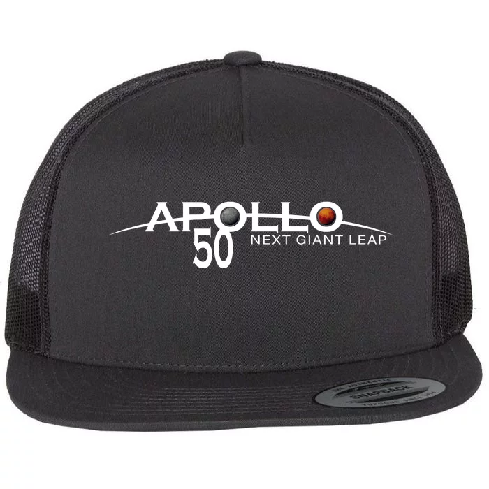 Apollo 11 Next Giant Leap 50th Anniversary Flat Bill Trucker Hat