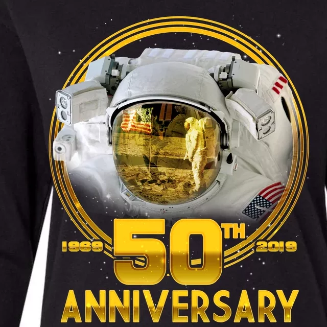 Apollo Landing 50th Golden Anniversary Womens Cotton Relaxed Long Sleeve T-Shirt