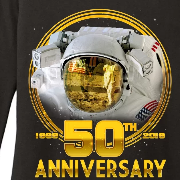 Apollo Landing 50th Golden Anniversary Womens CVC Long Sleeve Shirt