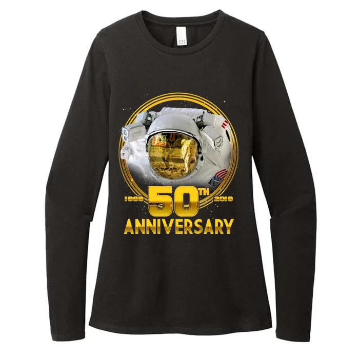 Apollo Landing 50th Golden Anniversary Womens CVC Long Sleeve Shirt