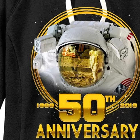 Apollo Landing 50th Golden Anniversary Women's Fleece Hoodie