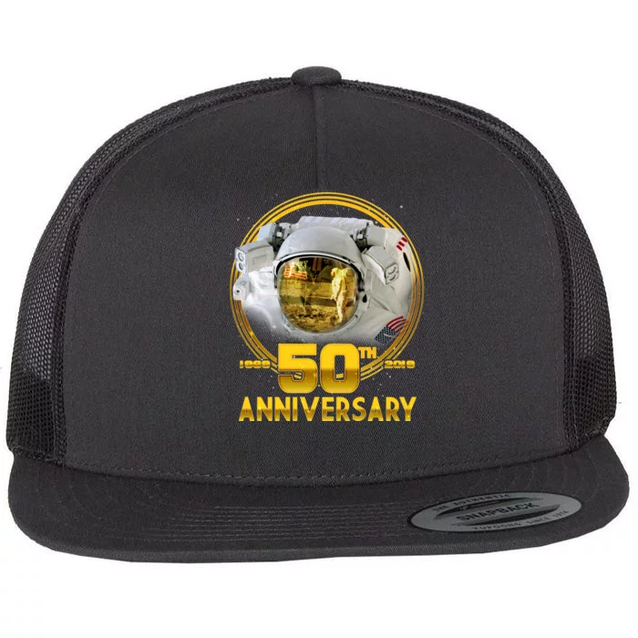 Apollo Landing 50th Golden Anniversary Flat Bill Trucker Hat