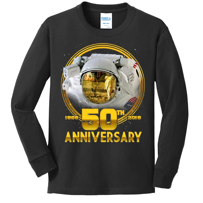 Apollo Landing 50th Golden Anniversary Kids Long Sleeve Shirt