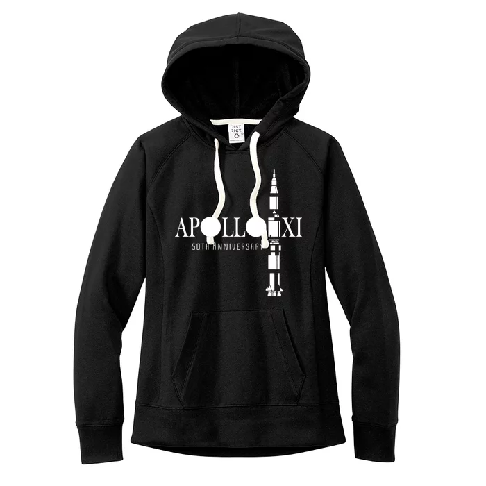 Apollo XI 50th Anniversary Moon Landing Women's Fleece Hoodie