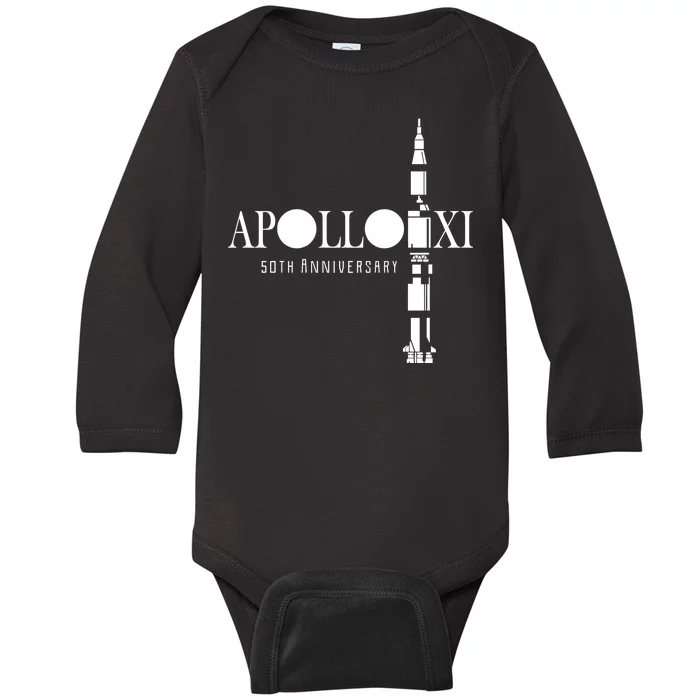 Apollo XI 50th Anniversary Moon Landing Baby Long Sleeve Bodysuit