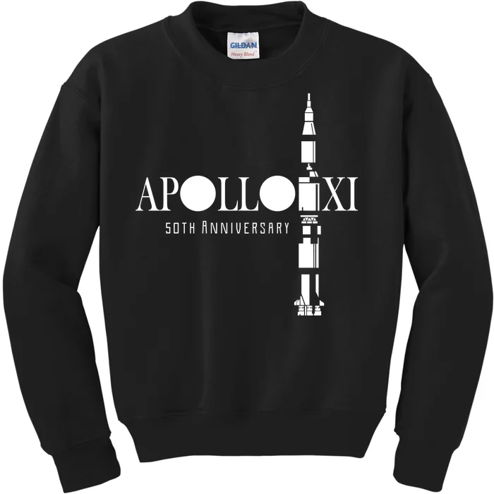 Apollo XI 50th Anniversary Moon Landing Kids Sweatshirt