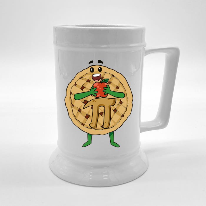 Apple Pie Pi Math Science Teacher 3 14 Funny Pi Day Lover Meaningful Gift Front & Back Beer Stein