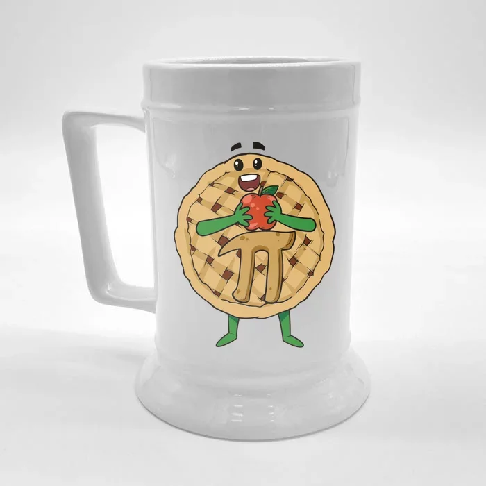 Apple Pie Pi Math Science Teacher 3 14 Funny Pi Day Lover Meaningful Gift Front & Back Beer Stein