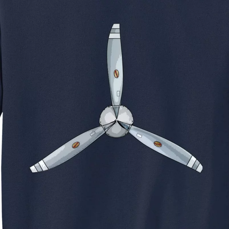 Aircraft Propeller Pilot Airplane Prop Aviation Design Tall Sweatshirt