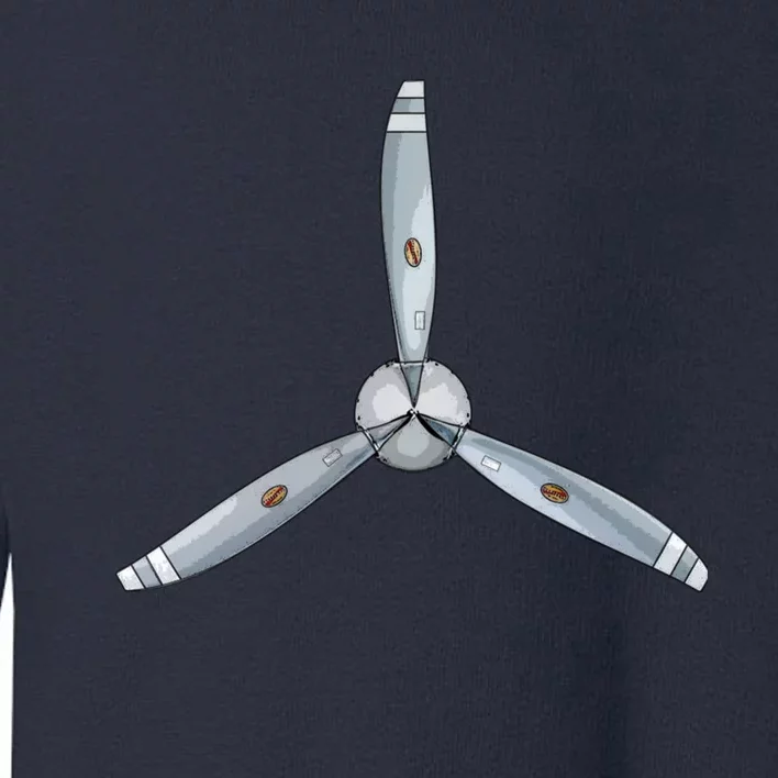 Aircraft Propeller Pilot Airplane Prop Aviation Design Toddler Sweatshirt