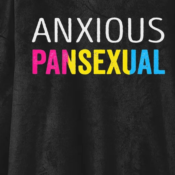 Anxious Pansexual Pride Hooded Wearable Blanket