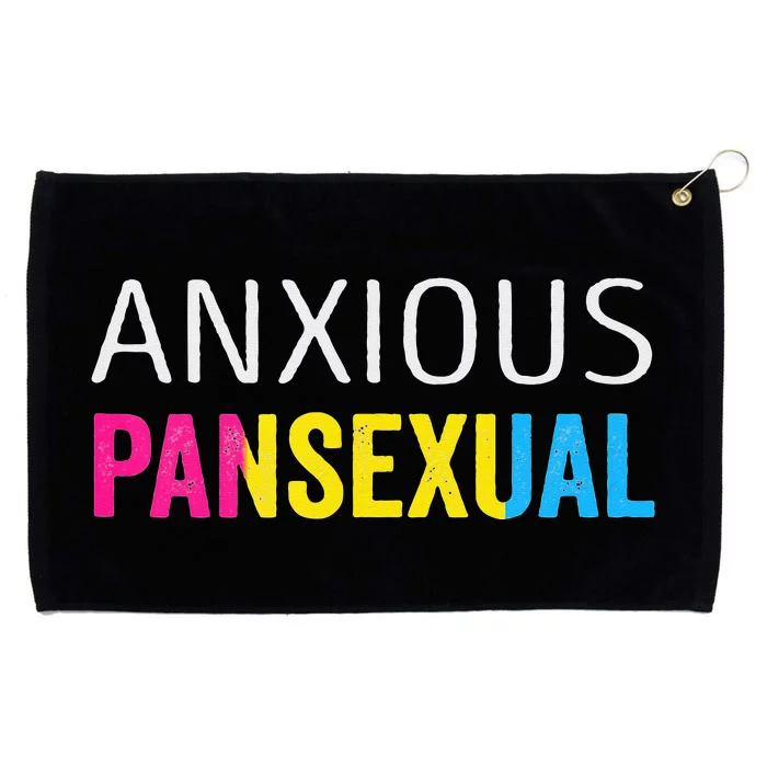 Anxious Pansexual Pride Grommeted Golf Towel