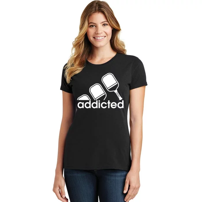 Addicted Pickleball Player Women's T-Shirt