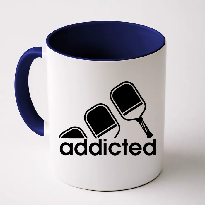 Addicted Pickleball Player Front & Back Coffee Mug