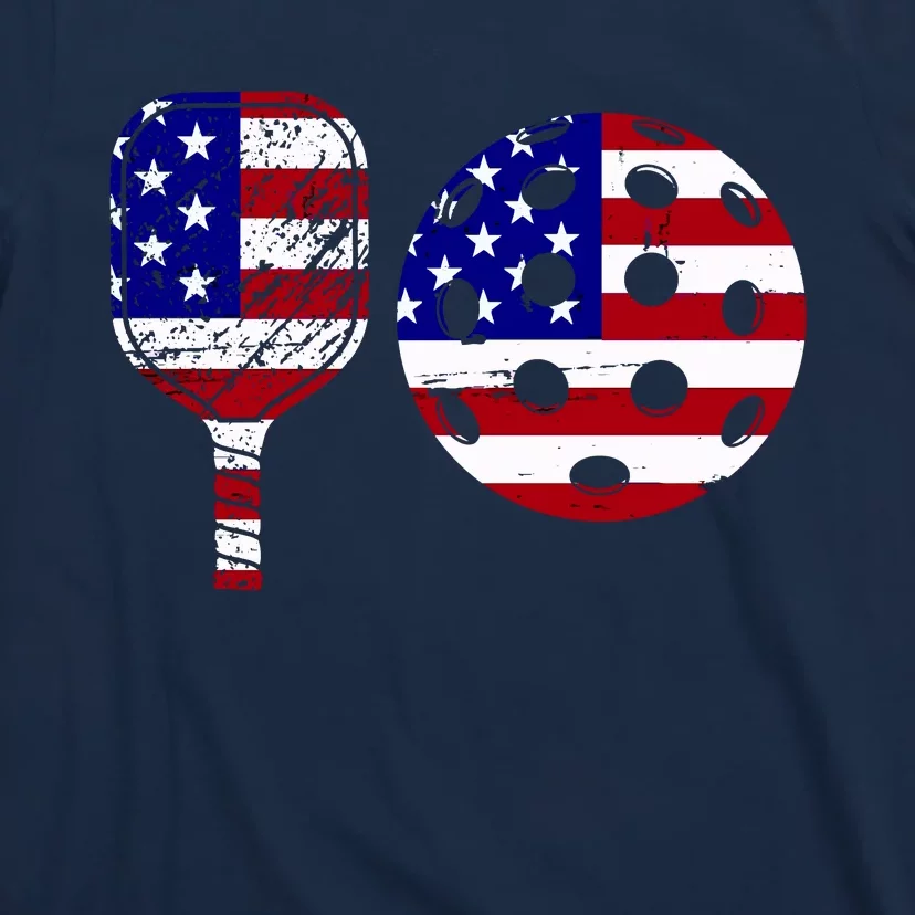 American Pickleball Paddle And Ball T-Shirt