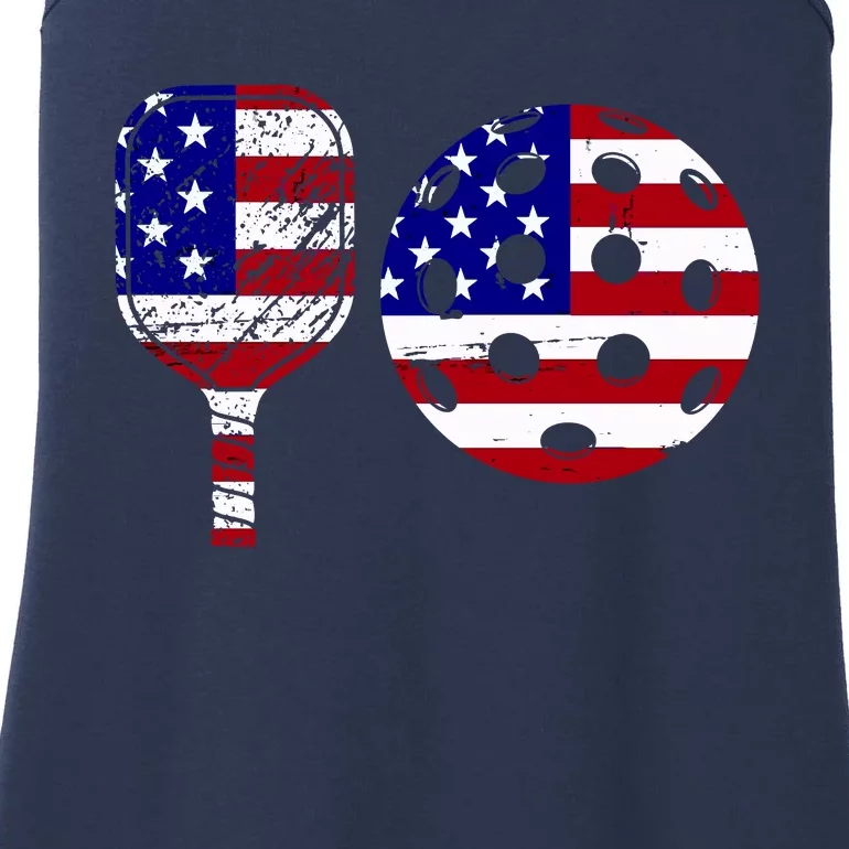 American Pickleball Paddle And Ball Ladies Essential Tank