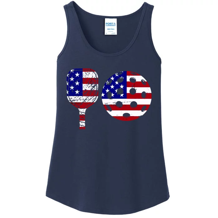 American Pickleball Paddle And Ball Ladies Essential Tank