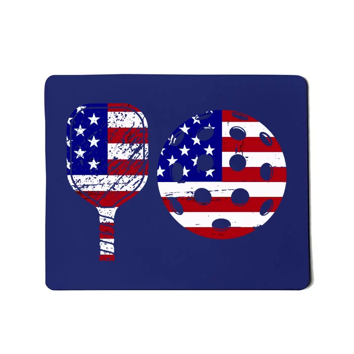 American Pickleball Paddle And Ball Mousepad