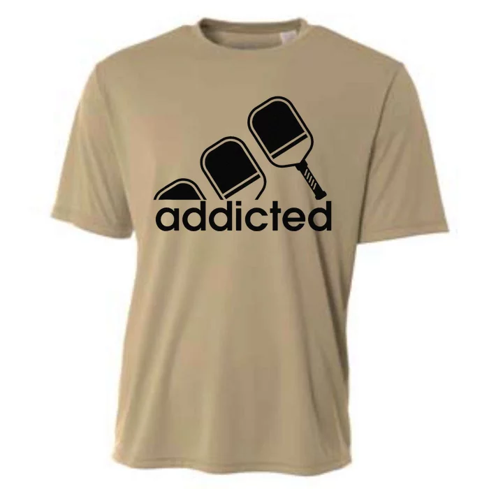 Addicted Pickleball Player Cooling Performance Crew T-Shirt