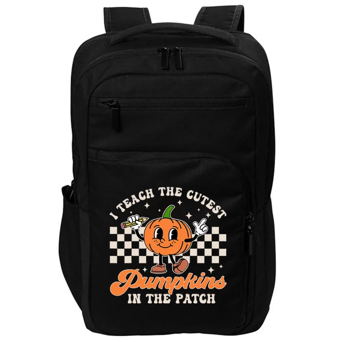 Adorable Pumpkin Patch Teacher Halloween Costume Impact Tech Backpack